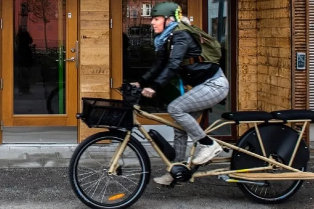 Biker in the city