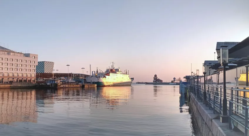 A picture of Helsingborg harbour 